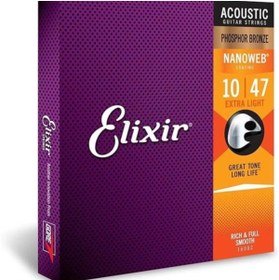 Resim AyrStore 16002 Nanoweb Phosphor Bronze Akustik Gitar Teli (10 47) 