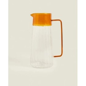 Resim Eco Lounge Turuncu Detaylı Cam Sürahi 1600 ml 