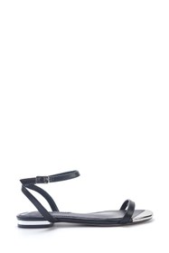 Resim Nine West MAOLAINE 5FX Siyah Kadın Düz Sandalet 