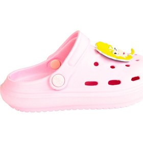 Resim minibonito Frozen Elsa Kız Çocuk Pembe Kaymaz Taban Terlik Sandalet 