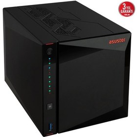 Resim Asustor 4diskli Celeron N5105 Qc-8gb Ram-2-2.5gbe Nas Server As5404t 47911 