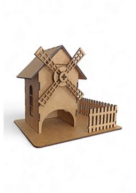Resim Ahşap Maket Yel Değirmeni 161 X 207 X 171mm 