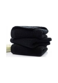 Resim Siyah El Havlusu 4'Lü Paket %100 Pamuk 220 Gr/Adet 50 x 90 Cm 