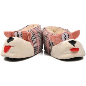 Resim Pembe-bej Kadın Panduf Köpekli Panduf G Pembe-bej Bej - Pembe 