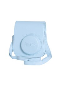 Resim Fujifilm Instax Mini 12 Fotoğraf Makinesi + 10'lu Film + Çerçeve + Kare Albüm + Deri Kılıf Mavi 