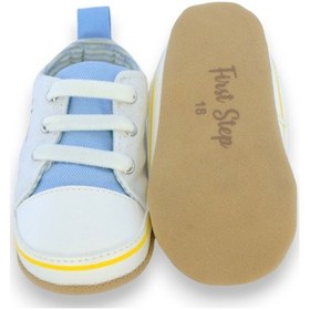 Resim Güneş Baskılı Lastikli Mavi Erkek Bebek Patik-g-2363 Mavi 