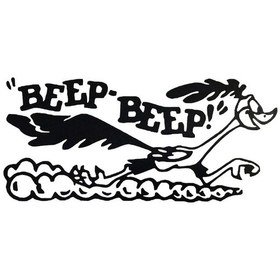 Resim 17 7.7 Cm Road Runner Etiket Karikatür Eski Hızlı Araba Kamyon Dizüstü Bilgisayar Vinil Aksesuarları Çıkartması Ara 