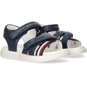 Resim Tommy Hilfiger kız çocuk stripes velcro sandalet 