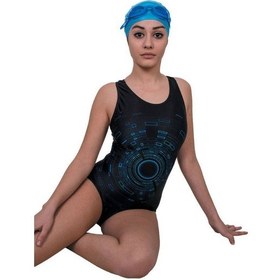 Resim 949 Yüzücü Mayo Mavi - Siyah 