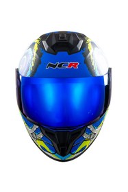 Resim NCR Rapid Mavi Cam Kapalı Kask (Ece Belgeli) 