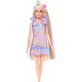 Resim Barbie Upuzun Muhteşem Saçlı Bebekler Saç Tasarım Oyun Seti JCT72 