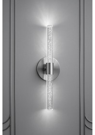 Resim Bhbackhome Bubbleflux Şık Tasarım Modern Ledli Aplik 40 Cm Pilli Gümüş 