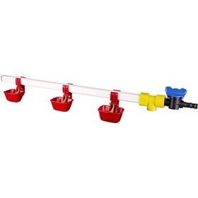 Resim TavPet Nipel Suluk Sistemi 20 Tavukluk 60 cm 3 Nipelli Dilli Çanaklı 