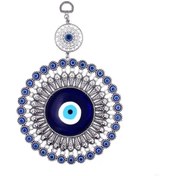 Resim Liangmei Türk Mavisi Kötü Göz Dekor Duvar Asılı Kolye Muska 