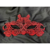 Resim azrlyaonline Kırmızı Dantel Masquerade Maskesi Çift Taraflı 10 No (5224) 