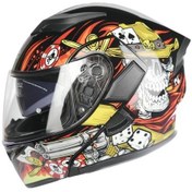 Resim Rhkc 902 Çene Açılır Vizörlü Kask İskelet Renkli 