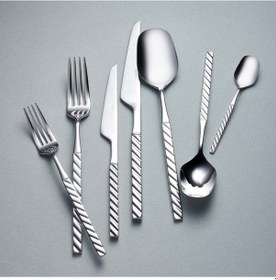 Resim Korkmaz Burma 84 Parça Çatal Kaşık Bıçak Seti A2141 Gri 