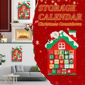 Resim 24 Adet DIY Advent Takvimi Hediye Kutusu, Noel Sayım Kağıt Kutuları, Şenlikli Parti Favori Kutuları, Noel Dekorasyonları İçin Uygun, Eğlenceli Noel Hediye Kutuları 
