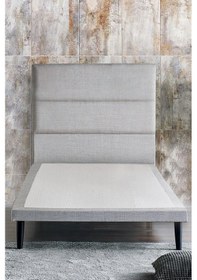 Resim Niron Slim Baza Ve Başlık Takımı - 80x180 Tek Kişilik Kumaş Kaplı Metal Karyola Ve Başlık Seti 