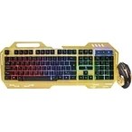 Resim Polygold PG-8014 Işıklı Oyuncu Klavye Mouse Seti - Gold 