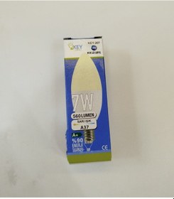 Resim 7w E-14 Led Ampul 4000k Ilık Beyaz Ycl Tekli 