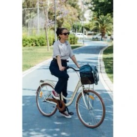 Resim Bisan Sorrento Şehir Bisikleti 44 cm V 26 Jant 3 Vites Krem Gold 