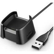 Resim Fitbit Versa Akıllı Saat İçin Usb Şarj Kablosu Yuvası İstasyonu 
