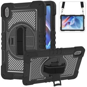 Resim Huawei Matepad Se 11 2024 İçin Tablet Kılıfı Silikon + Pc Kickstand Omuz Askısı İle Darbeye Dayanıklı Kapak Tablet Kılıfı 