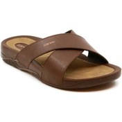 Resim Ceyo 9877 Kahve Erkek Anatomik Taban Terlik 1996 Kahve Kahverengi 