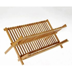 Resim Bambu Tabaklık 38 cm Bulaşıklık Beyaz, Şık ve Fonksiyonel Mutfak Aksesuarı 