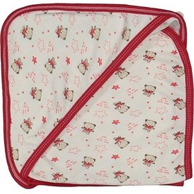 Resim Ayıcıklı 80 90 Penye Tek Kat Battaniye Kırmızı 