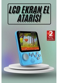 Resim 666 Oyunlu Retro El Konsolu Atari 3.5 İnç Taşınabilir Oyun Konsolu 
