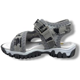 Resim Arzen Bebe 226-26 Cırtlı Kamuflaj Desenli Anatomik Erkek Çocuk Sandalet 22-25 Gri 