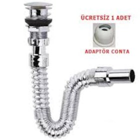 Resim Koku Önleyici Bas-Stoplu Körüklü Lavabo Ve Eviye Sifon N11.586 