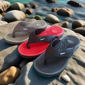 Resim Erkek Moda Masaj Tabanlı Terlikler, Hafif Erkek Ev Ayakkabıları, Klipsli Flip Floplar, Yazlık Plaj Terlikleri, İç Mekan Terlikleri - Hem Erkeklere Hem Kadınlara Uygun 