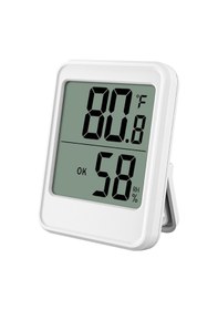 Resim Yuntech01 Mc40 Beyaz Ev İçi Dijital Sicaklık Ve Nem Ölçer - Profesyonel Sensör, Kolay Okuma, 3 Kurulum Şekli, Konfor Seviyesi Gösterimi 