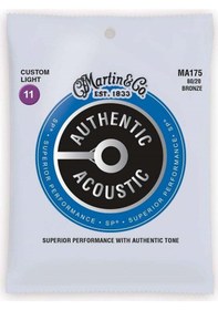 Resim Martin 41Y18Ma175 11-52 - Custom Light Akustik Gitar Teli 