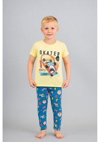 Resim Vitmo Erkek Çocuk 3'lü %100 Pamuklu 1-2-3 Yaş Pijama Takımı Model:113 Çok Renkli 
