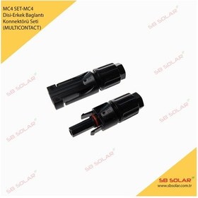Resim Mc4 Güneş Paneli Disi-erkek Baglantı Konnektörü Seti 