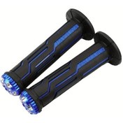 Resim Tongdashop Universal Bmw Yamaha Honda Davidson 7/8" 22mm Siyah Mavi Motosiklet Tutma Sapı 