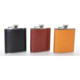 Resim 9075802481358drvs - Paslanmaz Çelik Tekli 7 Oz Derili Matara 