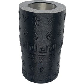 Resim Mottopi 2 Adet Tek Kadehli Ehlikeyf Kilim Motifli Siyah / Termojelli Paslanmaz Çelik, Donarak Soğutan 