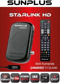 Resim Sunplus STARLINK HD UYDU ALICISI FULL HD 1080P TV & UYDU TEK KUMANDA 