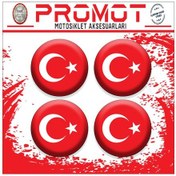 Resim Türk Bayrağı Tasarımlı Koruma Takozu Logosu 1 