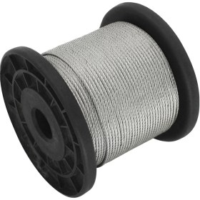 Resim Youtek 304 Paslanmaz Çelik Halat, 0.5mm 1 7 100m, 30 Alüminyum Bağlayıcı İle, Dayanıklı, Korozyona Dayanıklı, Çekme Gücü Yüksek, Çamaşır Kurutma Ve Asma İçin Siyah 