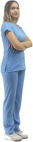Resim Onora Unisex Soft Likra Hemşire ve Doktor Üniforması,Cerrahi Takım Scrubs Üniforma 