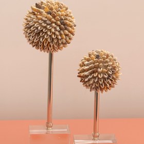 Resim 2'li Kristalli Deniz Topu Gümüş 