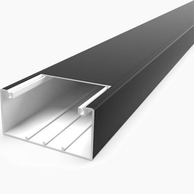 Resim Mutlusan 100X50 mm Kablo Kanalı 2M (Siyah) 