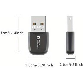 Resim Usb 286mbps Wifi6 Kablosuz Adaptör, Masaüstü Ve Dizüstü Bilgisayarlar İçin Uygun, 2.4ghz Güçlü 
