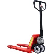 Resim Sanica 3000kg Kapasiteli 1220mm Kauçuk Tekerlekli Manuel Transpalet 